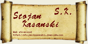 Stojan Kašanski vizit kartica